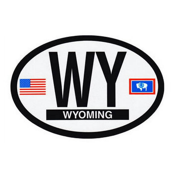 Wyoming Oval Decal