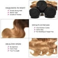 thumbnail image 4 of Body Wave Ombre Brazilian Body Wave Hair Weave Bundles Unprocessed Virgin Brazilian Hair Extensions 1B/4/27 Honey Blonde 1 bundle 22"inch, 4 of 6