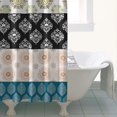 thumbnail image 4 of Colorful Pioneer Flower Pattern Shower Curtain 36"x72" ,Bathroom Decorative Shower Curtains Set with 12 Hooks,Modern Waterproof Washable Shower Curtain, 4 of 6