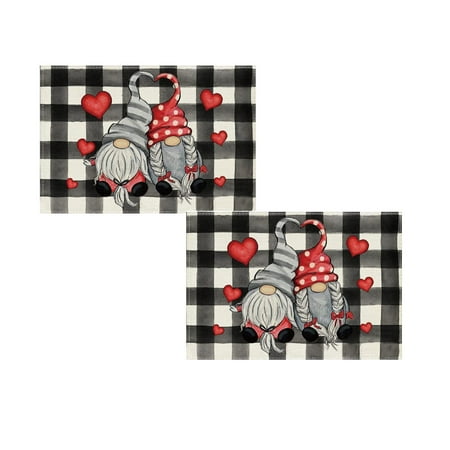 

2 PCS Valentine s Day Placemat Manufacturers Direct Love Small Dwarf Pattern Wind Western Placemat Tablecloth Kitchen Mat Insulated placemat Kitchen Utensils Kitchen Gadgets kitchenware