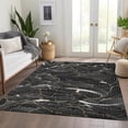 thumbnail image 6 of Addison Rugs Mayfield Premium Machine Washable Transitional Lines Black Rectangle Rug, 9' x 12', 6 of 6