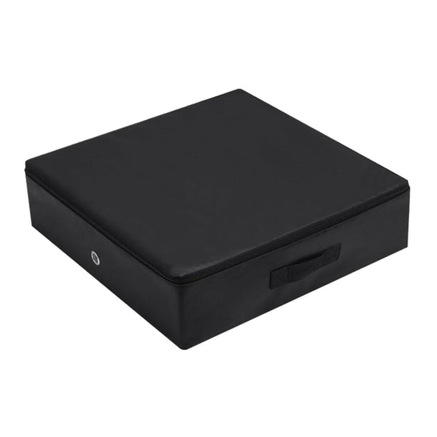 Colchoneta protectora silenciosa para barra de pesas, para levantamiento de peso muerto, con reducción de ruido. Negro