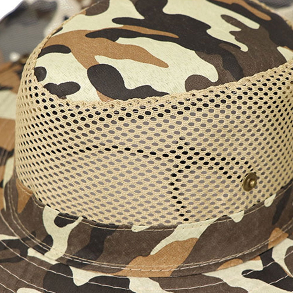 Sunjoy Tech Mens Wide Brim Sun Hat with Neck Flap Fishing Safari Cap for Outdoor Hiking Camping Gardening Lawn Field Work