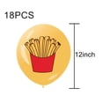 thumbnail image 3 of 18Pcs French Fries Balloons Food Theme Balloons Funny Party Supplies for Birthday Baby Shower Graduation Decoration, 3 of 7