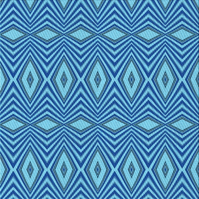 Ahgly Company Tapis d'Intérieur Lavable en Machine Carré Bleu Transitionnel, 5 Pieds Carré