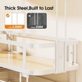 thumbnail image 4 of 3-Tier Over-The-Toilet-Storage-Shelf, Over Toilet Bathroom Organizer, Large Capacity, No Drilling Installation, Thick Material, Rust-Resistant, Perfect for Over The Toilet Shelf, White, 4 of 18