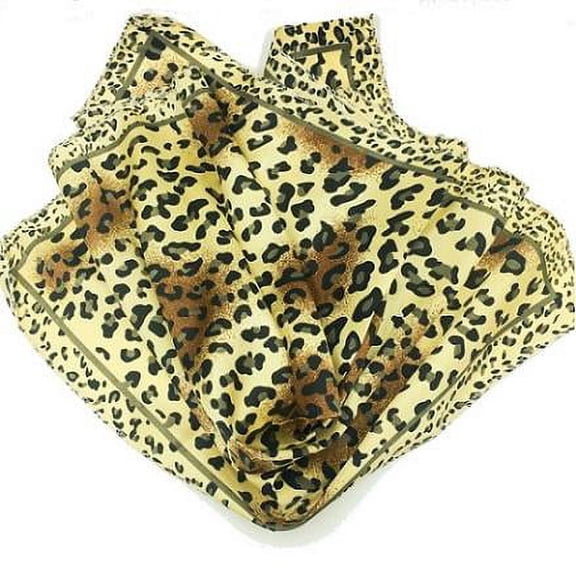 Women Elegant Animal Print Scarf - Cheetah