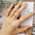 thumbnail image 6 of Couple Rings For Men And Women Glossy Circle Band Tungsten Steel Wedding Engagement Promise Anniversary Jewelry Gift, 6 of 8