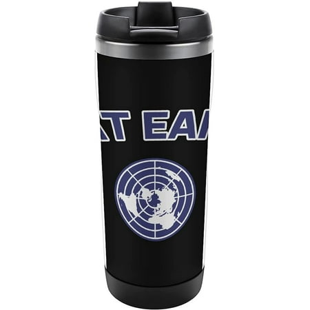 

Flat Earth Society Stainless Steel Tumblers Travel Water Mug With Lid Pint Coffee Cup Insulated 380ML