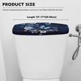 thumbnail image 5 of ZIATUBLE Galaxy Flower Toilet Tank Covers Butterfly Toilet Tank Lid Covers Washable Toilet Tank Cover Lid Set 2 Piece Replacement Toilet Tank Covers for Bathroom Home Indoor Decoration, 5 of 5