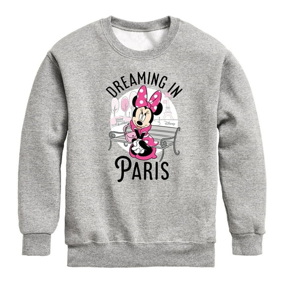 Disney - Mickey & Friends - Minnie Dreaming in Paris - Toddler And Youth Long Sleeve Graphic T-Shirt