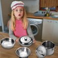thumbnail image 4 of Christmas Gift 12pcs Cooking Kids Pots And Pans Playset Pretend Play Toy Cookware Stainless Steel Play Pots Development Play House Mini Pretend Play Kitchen Set Kids, 4 of 8