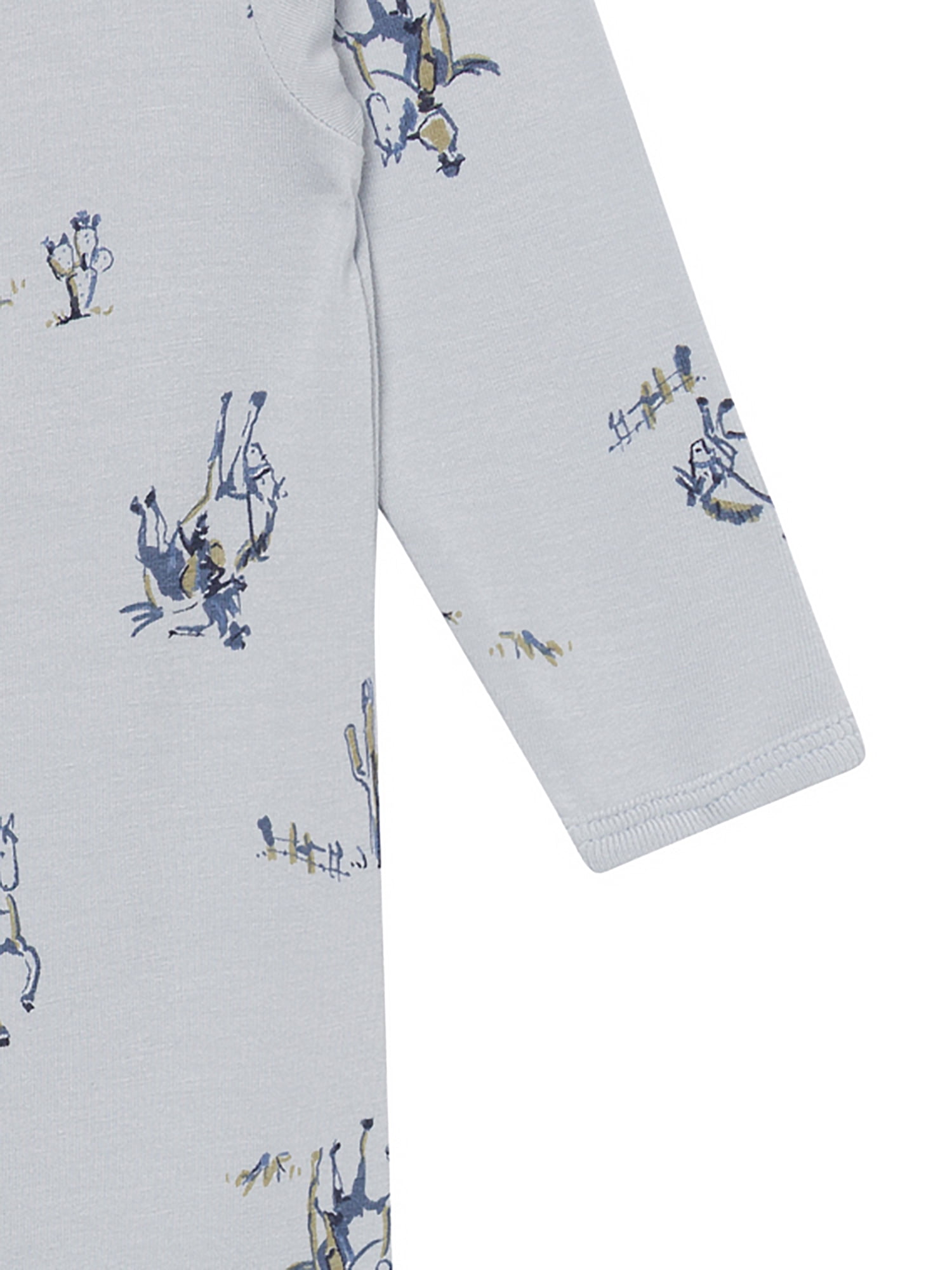 Modern Moments by Gerber Neutral Two-Way Zip Viscose Sleep ´N Play Footed Pajama , Sizes Newborn - 6/9 Months