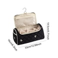 thumbnail image 2 of Yucurem Portable Cosmetic Bag with Hanging Hook, Large Capacity Travel Makeup Case Organizer with Handle and Divider, Toiletry Bag for Women Travel Daily Use, 2 of 8