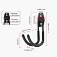 thumbnail image 4 of Guzheng Wall Mount Holder Hook – One Pcs Wall Hanger Bracket Holder Stand for Acoustic Guzheng, Black, 4 of 4