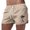 Khaki, variant on Summer Men's Sports Fashion Leisure Travel Coconut Tree Print Beach Shorts Clothes