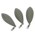 thumbnail image 4 of Equipo de pesca, 3 piezas de plomos de fundición de pesca, pesos de pesca de metal, plomo de pesca de rotación, rendimiento lleno de energía, 4 of 9