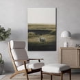 thumbnail image 2 of HFDF Canvas Prt Wall Art Lone Sheep Vast Grassland Animals Photography Realism Rustic Scenic Landscape Wilderness Zen Colorful for Livg Room, Bedroom, Office - 11x14inch Framed, 2 of 5