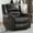 Dark Grey, variant on Leather Recliner Chair, Classic and Traditional Manual Recliner Chair with Comfortable Arms and Back Single Sofa for Living Room, Brown