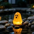 thumbnail image 5 of 50pcs Lighted Mini Ghost Halloween Figurine, Glowing Little Ghost Trinket for Tabletop, Mantel, Shelf, Entryway and Party Display, Cute Seasonal Accent for Spooky Home Decoration, H, 5 of 7