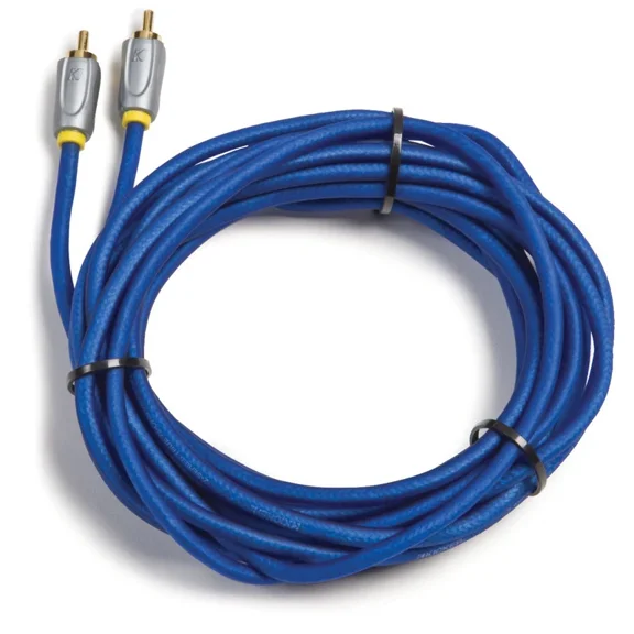 Kicker Zv2 Mobile Car Video 75 Ohm Television 6.6-Foot Rca Interconnect Cable