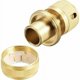 thumbnail image 2 of Conector de riego de latón de 19 mm (3/4 "), conectores de montaje rápido para manguera de riego de jardín (2 unidades), 2 of 5