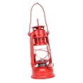 thumbnail image 4 of Vintage Kerosene Lamp Iron Lantern Oil Lamp Party Pub Decoration Gift(Red), 4 of 4