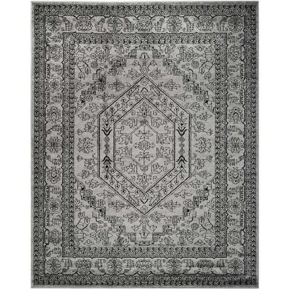 Pemberly Row Modern / Contemporary Silver Area Rug - 11' x 15'