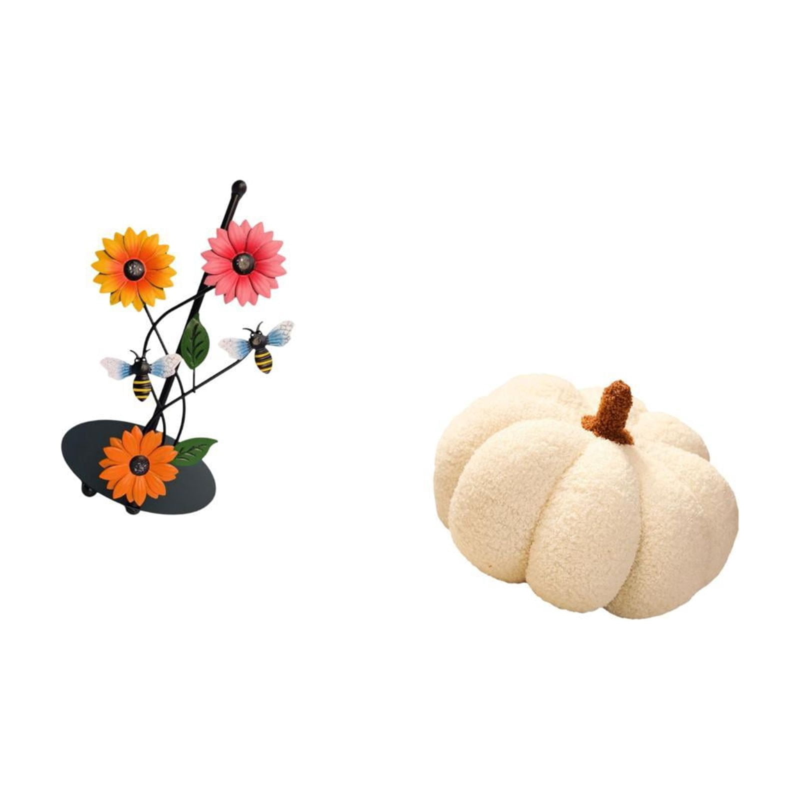 Fiocias Pumpkin Paper Towel Holder Dispenser Non Slip Vertical Tissue Holder Rack Stuffed Pillow Decoration Decorative Sofa Cushion for Home Bed Bedroom