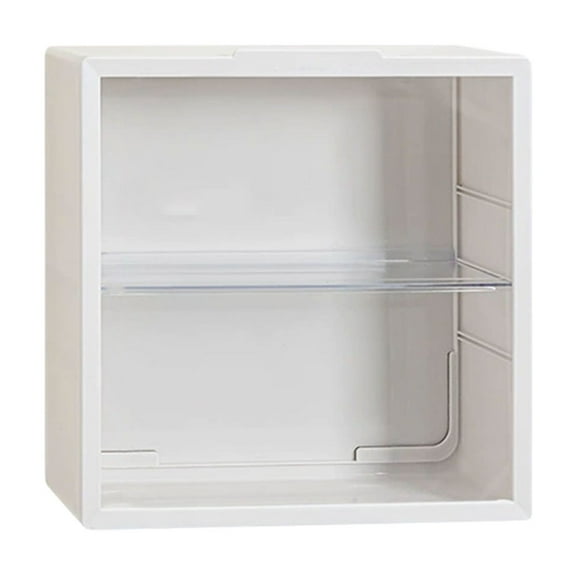 Wall Mounted Display Case with Transparent Cover Plush Toy Organizer Cabinet No Assembly Required Dust Proof Shelf