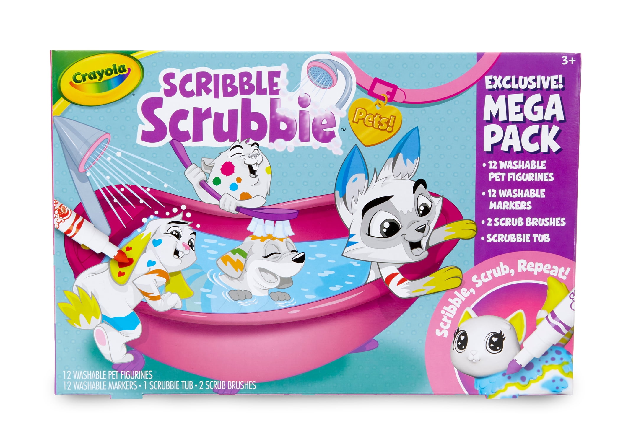 Crayola Scribble Scrubbies Mega Tub Set – Includes all 12 pets