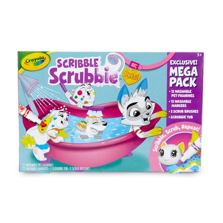 Crayola Scribble Scrubbies Mega Tub Set – Includes all 12 pets