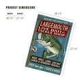 thumbnail image 3 of Lantern Press 1000 Piece Jigsaw Puzzle, Large Mouth Bass Tackle, Vintage Sign, 3 of 5