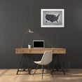 thumbnail image 3 of Wiens, James 14x12 White Modern Wood Framed Museum Art Print Titled - Riveting USA Map, 3 of 4