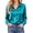 Blue, variant on Blouses for Women Long Sleeve Satin Shirts Button Down Ladies Casual Top
