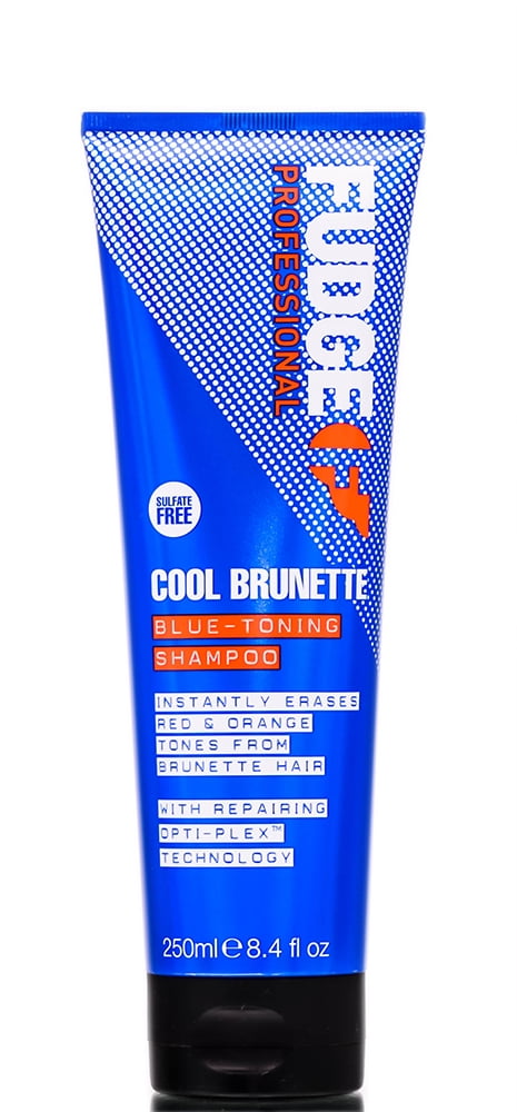8.4 , Fudge Cool Brunette Blue-Toning Shampoo , Hair Beauty Product - Pack of w/ Sleek Pin Comb - Walmart.com