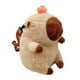 thumbnail image 1 of Mochila de peluche de carpincho, bolsa de peluche, divertida mochila de peluche para viajes informales. Caqui, 1 of 9