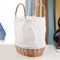 thumbnail image 3 of 2X Bag Bolso Impermeable de Mimbre de la Playa Del Verano Del Bolso Del Embrague de Las Mujeres, 3 of 8