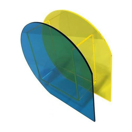 UPC: 0767843317770 | R16 Home LV01-YLWBLU Lucite Vase Yellow & Blue