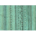 thumbnail image 1 of Ahgly Company Indoor Rectangle Solid Light Blue Modern Area Rugs, 7' x 10', 1 of 4