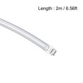 thumbnail image 2 of Uxcell 0.04''x0.12''x 6.6ft  Flexible Tube Air Hose Pipe for Pump Transfer Silicone Rubber Clear 1pcs, 2 of 3