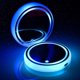 thumbnail image 1 of Posavasos Led para coche, alfombrilla de luz Rgb luminosa de 7 colores con Sensor de luz, Sensor de vibración, práctico ahorro de energía, carga Usb C, 1 of 2