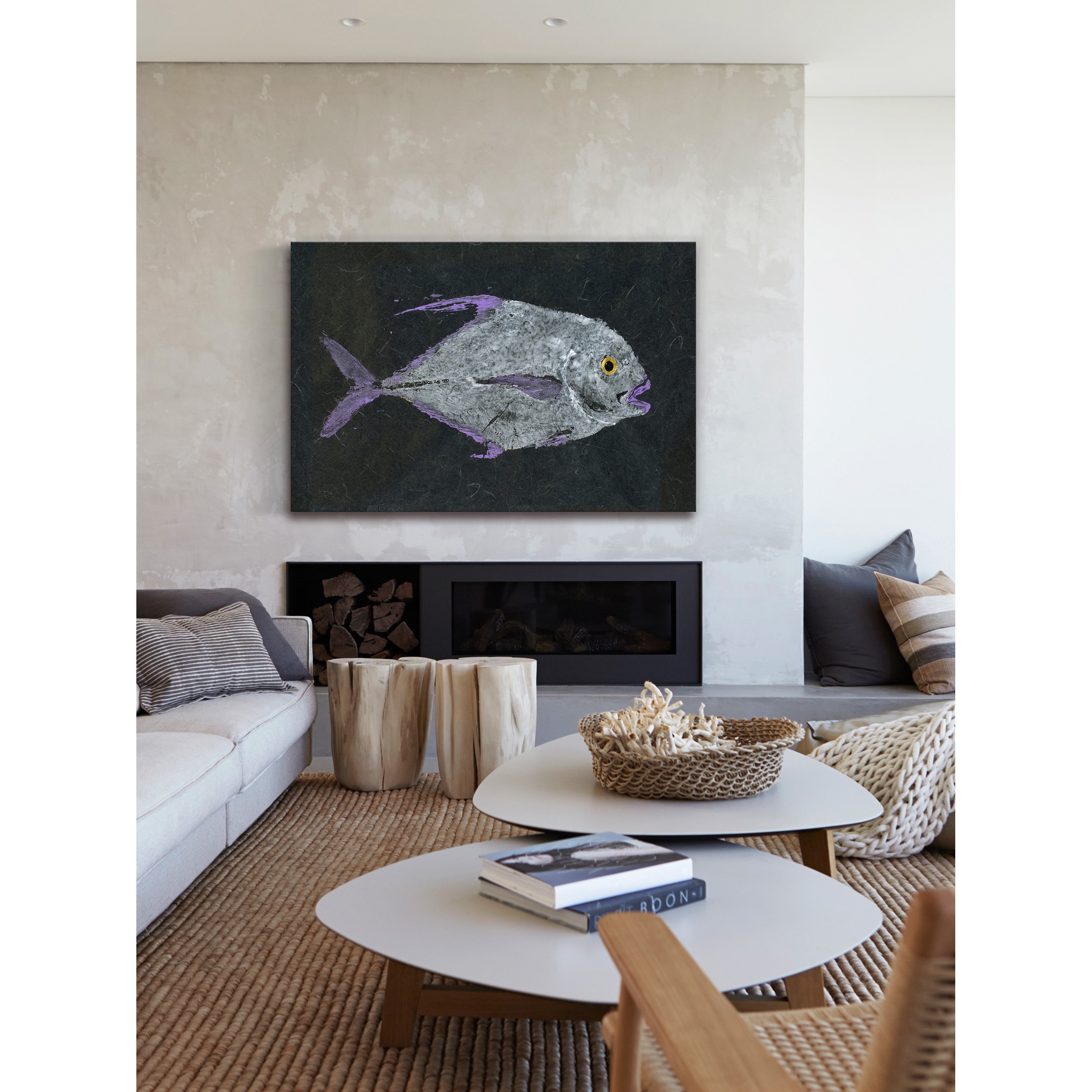 Marmont Hill "Pompano" by Warren Sellers Painting Print on Wrapped Canvas