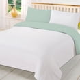 thumbnail image 1 of BedDecor 600 TC 100% Egyptian Cotton 3Pcs Reversible Duvet Set - Solid (Aqua Blue, Full/Queen), 1 of 6