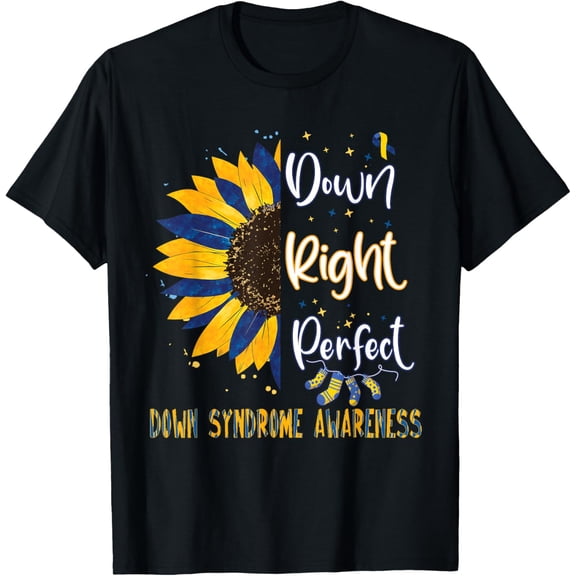 World Down Syndrome Day Awareness Socks 21 March Kids adults T-Shirt men and women can wear, black, white, gifts