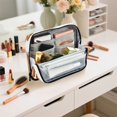 thumbnail image 7 of Standing Pencil Case with Base Large Capacity Stationery Pouch Pen Bag with Zipper for Women Men Cute Yaks Cow Pattern, 7 of 7