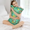 thumbnail image 5 of Bingfone Funny Animals in Jungle Print Satin Pillowcase for Hair - Standard Size with Zipper Silky & Soft Pillow Covers,20x30 inches, 5 of 8