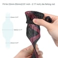 thumbnail image 3 of Uxcell 2.02m Black Red Fishing Rod Sleeve Rod Sock Cover Braided Mesh Rod Protector 2 Pack, 3 of 5