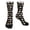 A-Black498, variant on Mens Cute Cat Head All Over Print Crew Socks Work