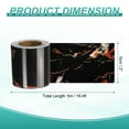 thumbnail image 2 of Uxcell Wood Grain Wallpaper Border 2" x 16.4ft Textured Frame Sticker, Black Crystal, 2 of 7